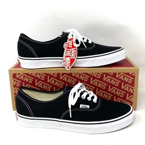 VANS Authentic Canvas Black Men’s Low Top Sneakers Casual Skate Size VN000EE3BLK